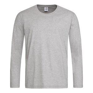 Stedman Mens Classic Long Sleeved Tee / Heather Gray